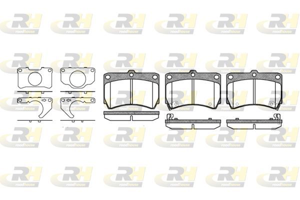Stabdžių trinkelių rinkinys, diskinis stabdys ROADHOUSE 2212.32