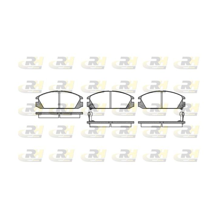 Stabdžių trinkelių rinkinys, diskinis stabdys ROADHOUSE 2228.02