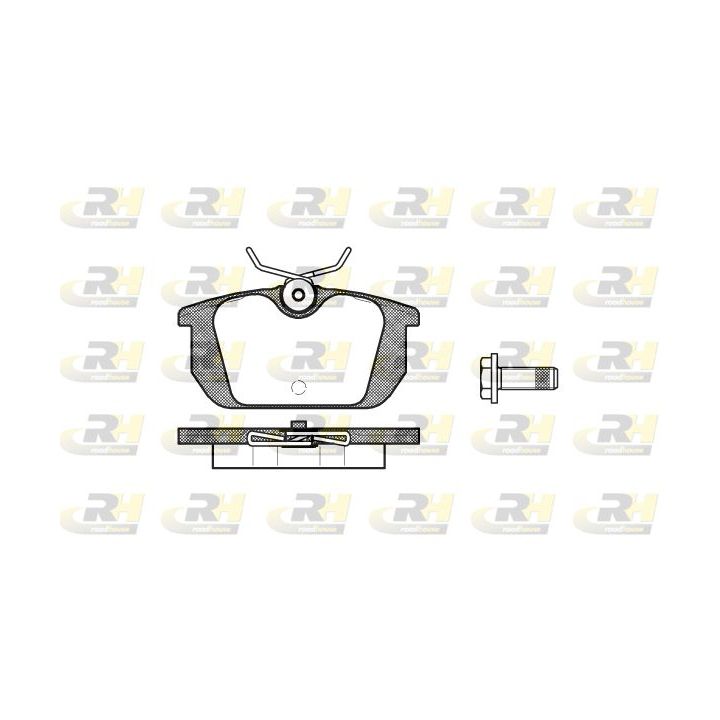 Stabdžių trinkelių rinkinys, diskinis stabdys ROADHOUSE 2231.00