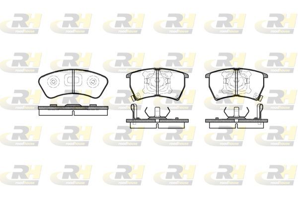 Stabdžių trinkelių rinkinys, diskinis stabdys ROADHOUSE 2234.02