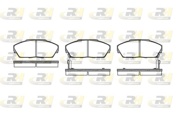 Stabdžių trinkelių rinkinys, diskinis stabdys ROADHOUSE 2237.02