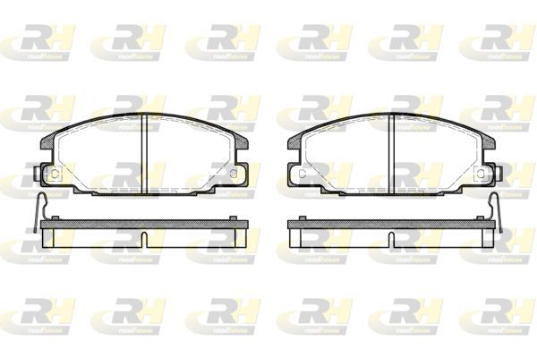 Stabdžių trinkelių rinkinys, diskinis stabdys ROADHOUSE 2238.04