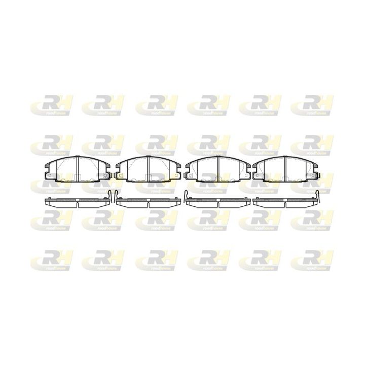 Stabdžių trinkelių rinkinys, diskinis stabdys ROADHOUSE 2238.24