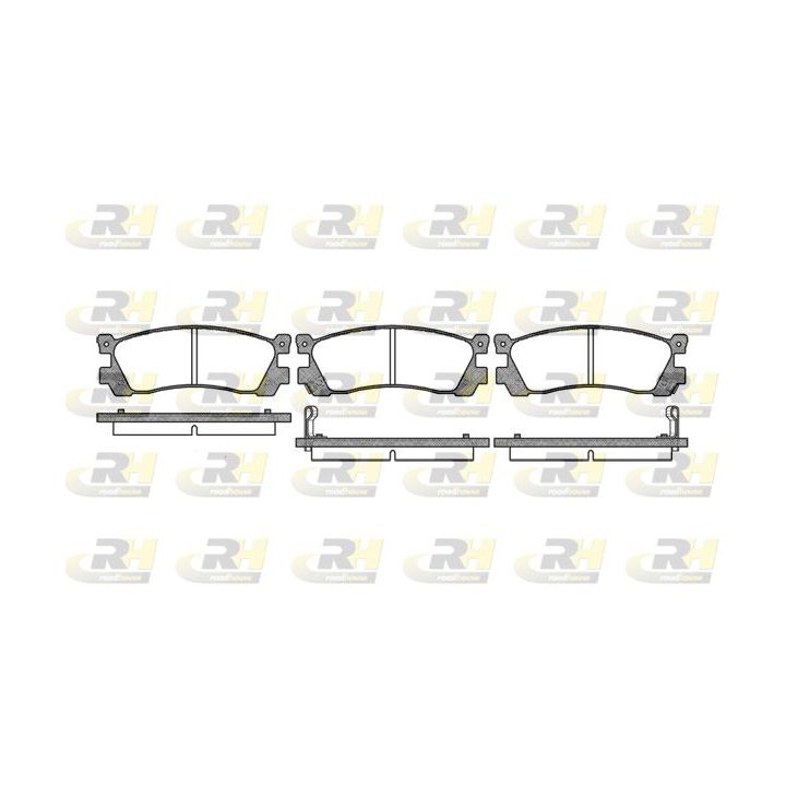 Stabdžių trinkelių rinkinys, diskinis stabdys ROADHOUSE 2248.02