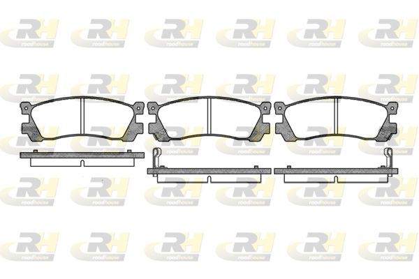Stabdžių trinkelių rinkinys, diskinis stabdys ROADHOUSE 2248.02