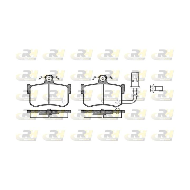 Stabdžių trinkelių rinkinys, diskinis stabdys ROADHOUSE 2251.01