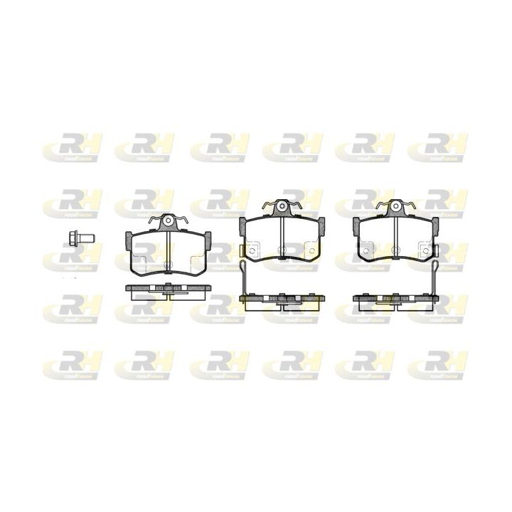 Stabdžių trinkelių rinkinys, diskinis stabdys ROADHOUSE 2251.12