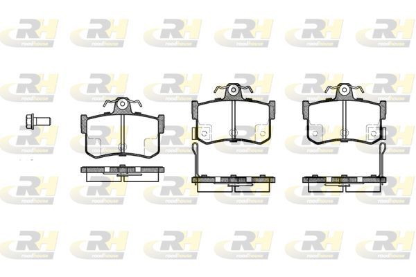Stabdžių trinkelių rinkinys, diskinis stabdys ROADHOUSE 2251.12