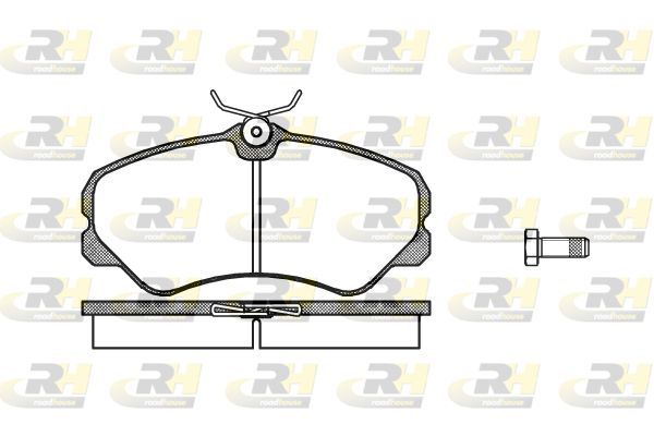 Stabdžių trinkelių rinkinys, diskinis stabdys ROADHOUSE 2261.00