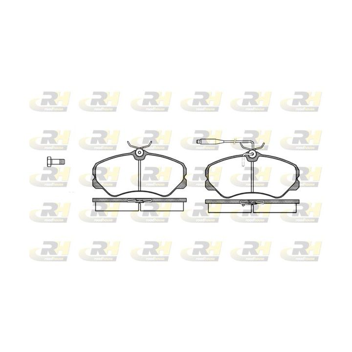 Stabdžių trinkelių rinkinys, diskinis stabdys ROADHOUSE 2261.02