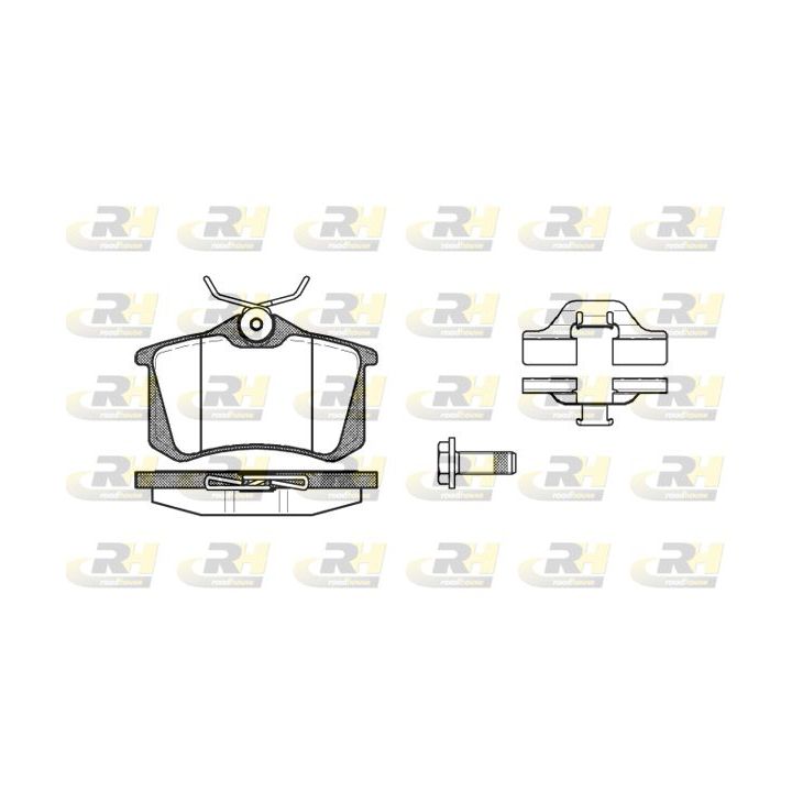 Stabdžių trinkelių rinkinys, diskinis stabdys ROADHOUSE 2263.03