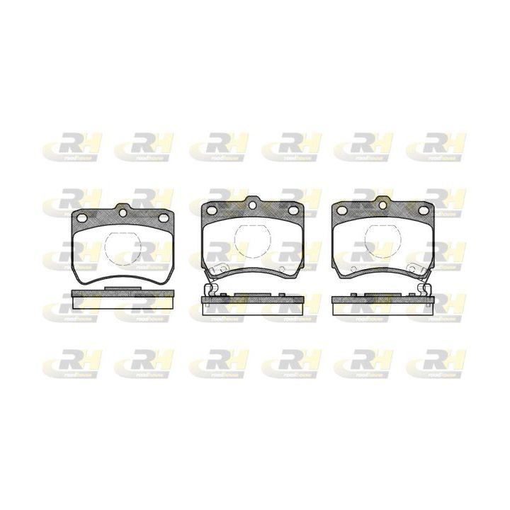 Stabdžių trinkelių rinkinys, diskinis stabdys ROADHOUSE 2271.02