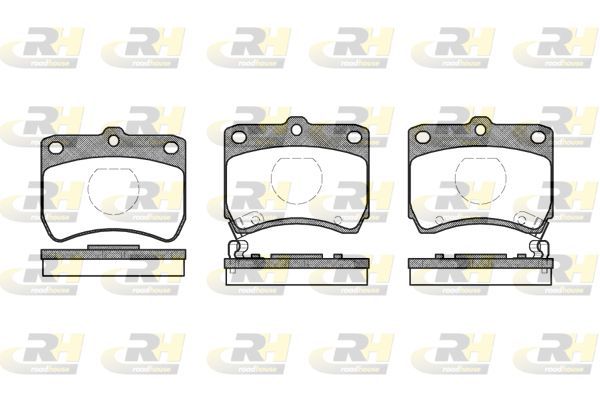 Stabdžių trinkelių rinkinys, diskinis stabdys ROADHOUSE 2271.02