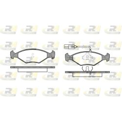Stabdžių trinkelių rinkinys, diskinis stabdys ROADHOUSE 2281.02