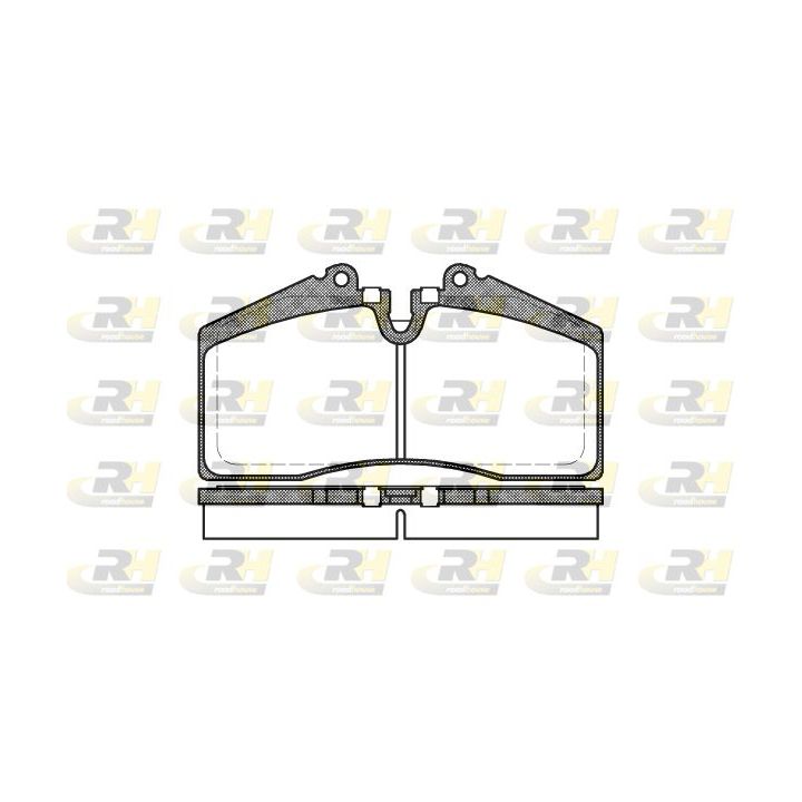 Stabdžių trinkelių rinkinys, diskinis stabdys ROADHOUSE 2288.00