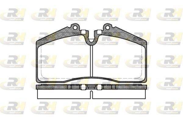 Stabdžių trinkelių rinkinys, diskinis stabdys ROADHOUSE 2288.00