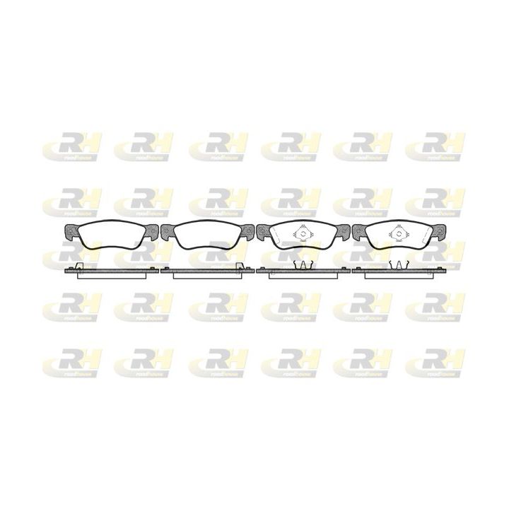 Stabdžių trinkelių rinkinys, diskinis stabdys ROADHOUSE 2295.04