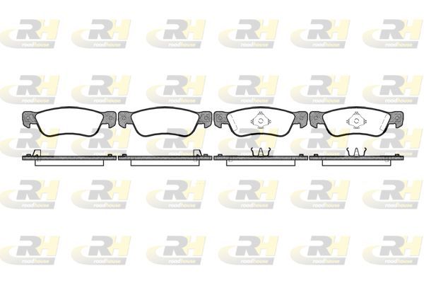 Stabdžių trinkelių rinkinys, diskinis stabdys ROADHOUSE 2295.04