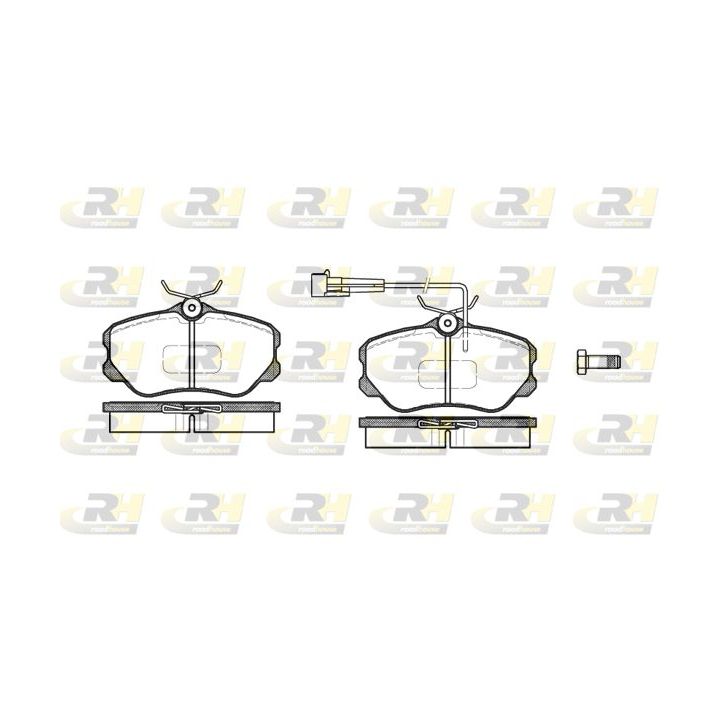 Stabdžių trinkelių rinkinys, diskinis stabdys ROADHOUSE 2303.02