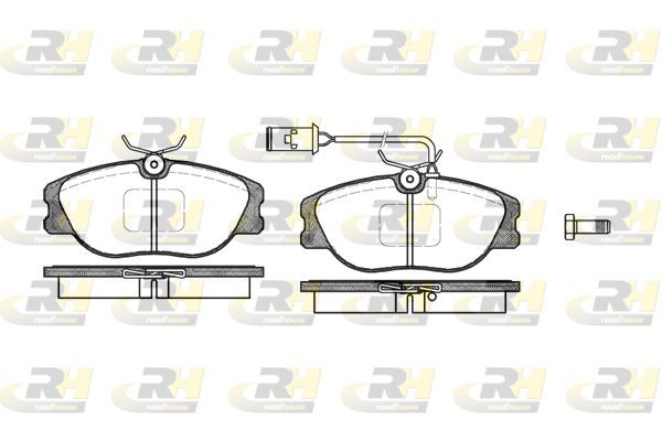 Stabdžių trinkelių rinkinys, diskinis stabdys ROADHOUSE 2305.02