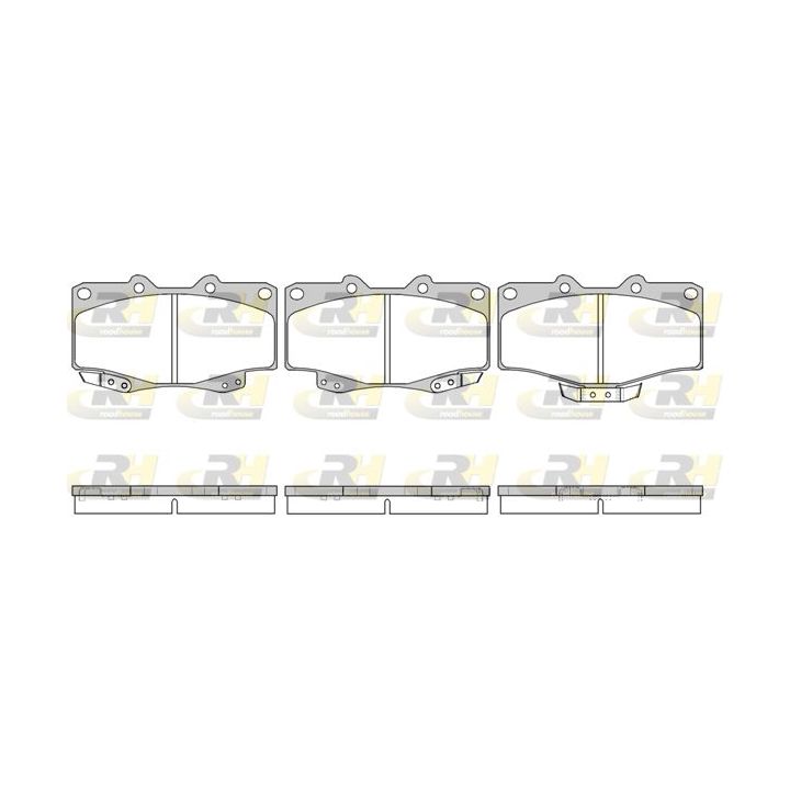 Stabdžių trinkelių rinkinys, diskinis stabdys ROADHOUSE 2315.14