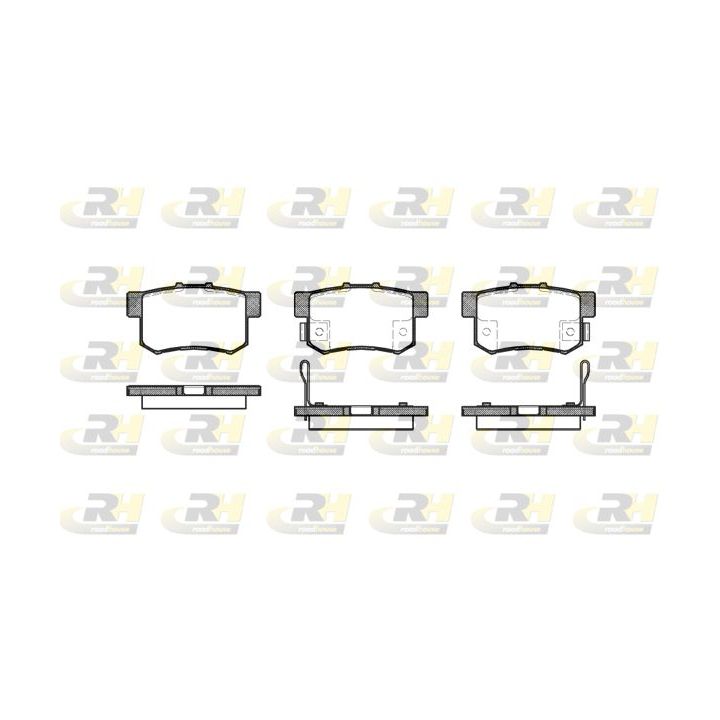 Stabdžių trinkelių rinkinys, diskinis stabdys ROADHOUSE 2325.12