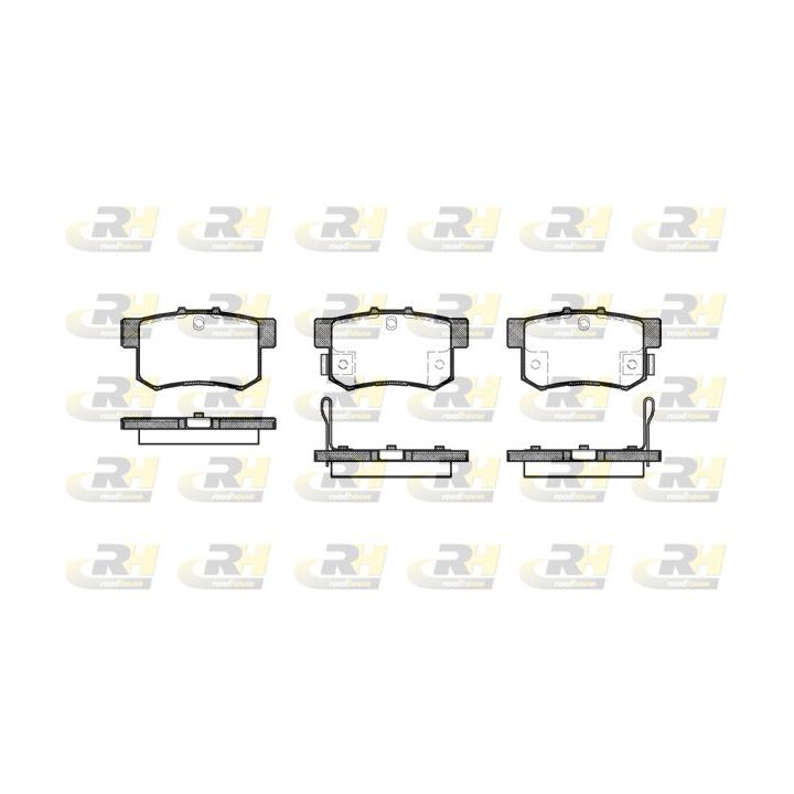 Stabdžių trinkelių rinkinys, diskinis stabdys ROADHOUSE 2325.22