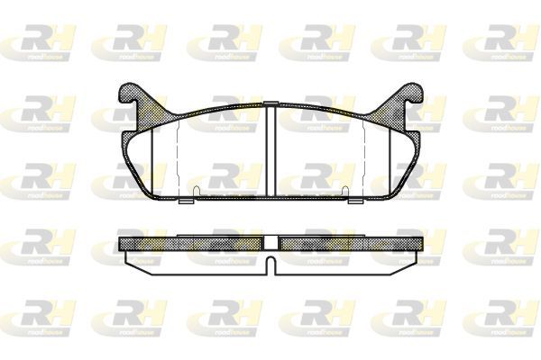 Stabdžių trinkelių rinkinys, diskinis stabdys ROADHOUSE 2329.00