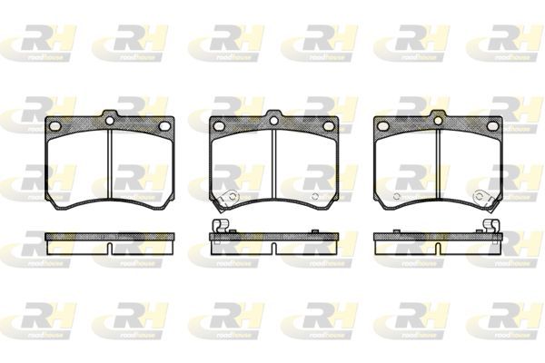 Stabdžių trinkelių rinkinys, diskinis stabdys ROADHOUSE 2333.02