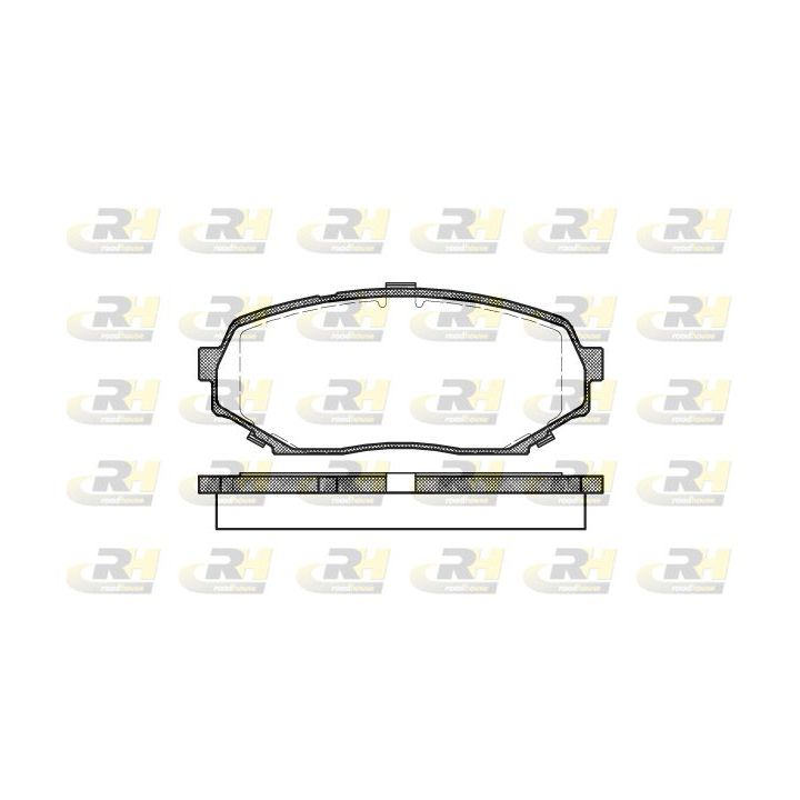 Stabdžių trinkelių rinkinys, diskinis stabdys ROADHOUSE 2339.00