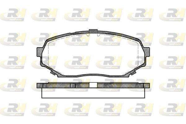 Stabdžių trinkelių rinkinys, diskinis stabdys ROADHOUSE 2339.00