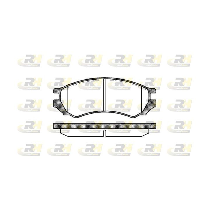 Stabdžių trinkelių rinkinys, diskinis stabdys ROADHOUSE 2344.00