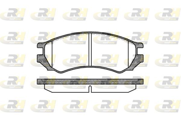 Stabdžių trinkelių rinkinys, diskinis stabdys ROADHOUSE 2344.00