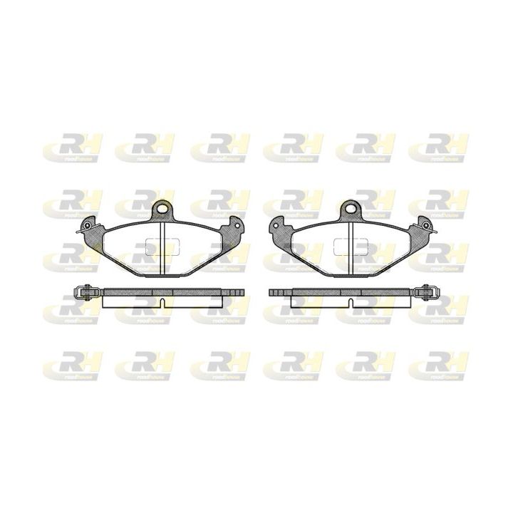 Stabdžių trinkelių rinkinys, diskinis stabdys ROADHOUSE 2345.10