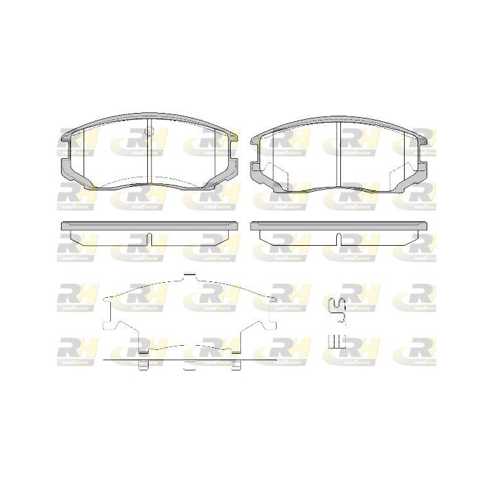 Stabdžių trinkelių rinkinys, diskinis stabdys ROADHOUSE 2357.32