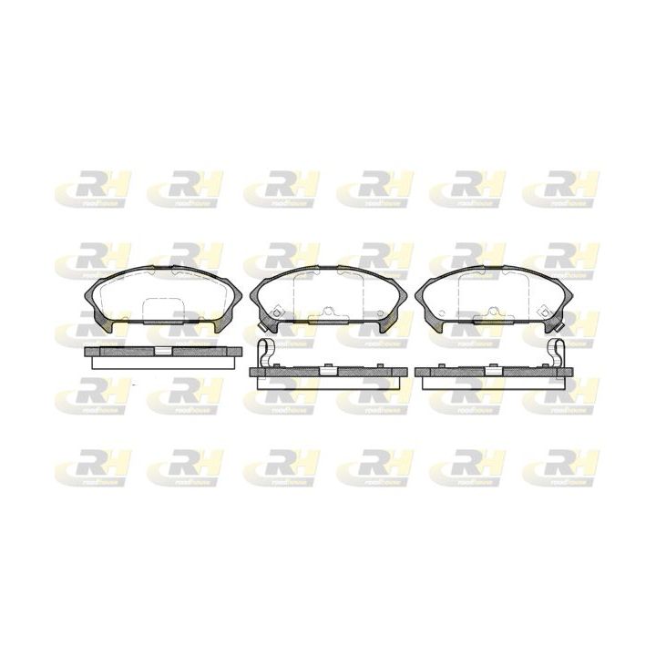 Stabdžių trinkelių rinkinys, diskinis stabdys ROADHOUSE 2360.02