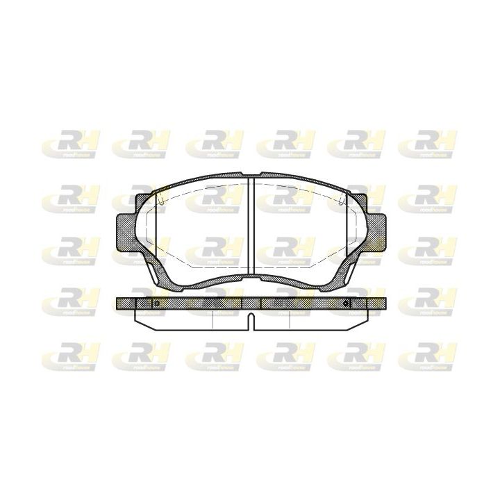 Stabdžių trinkelių rinkinys, diskinis stabdys ROADHOUSE 2370.00