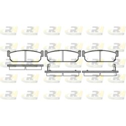 Stabdžių trinkelių rinkinys, diskinis stabdys ROADHOUSE 2373.02