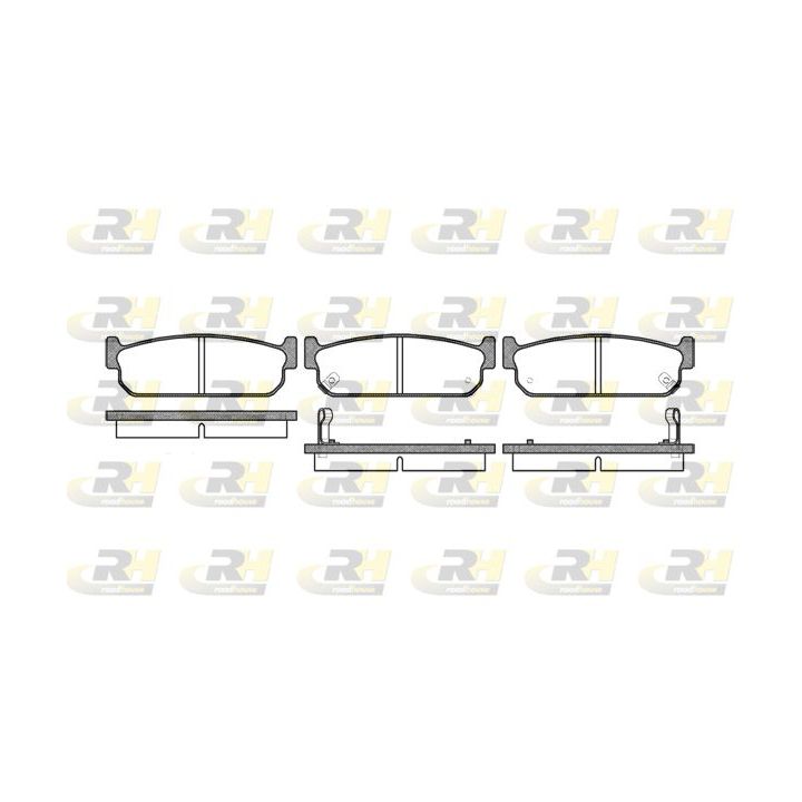 Stabdžių trinkelių rinkinys, diskinis stabdys ROADHOUSE 2373.02