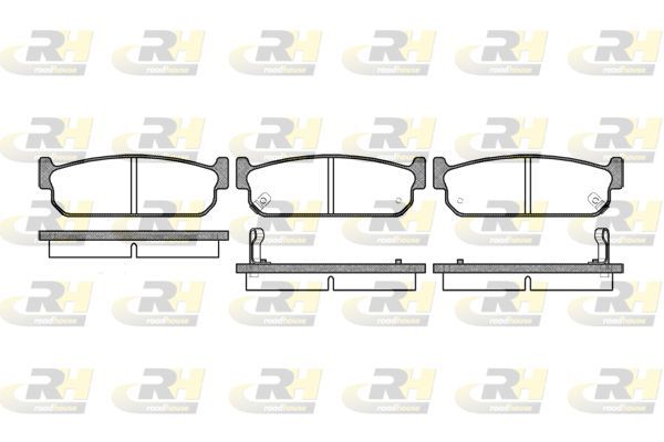 Stabdžių trinkelių rinkinys, diskinis stabdys ROADHOUSE 2373.02