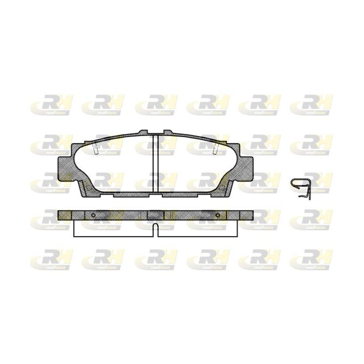 Stabdžių trinkelių rinkinys, diskinis stabdys ROADHOUSE 2376.00