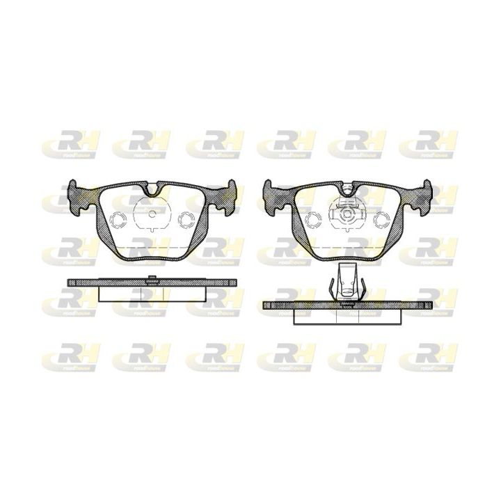 Stabdžių trinkelių rinkinys, diskinis stabdys ROADHOUSE 2381.20