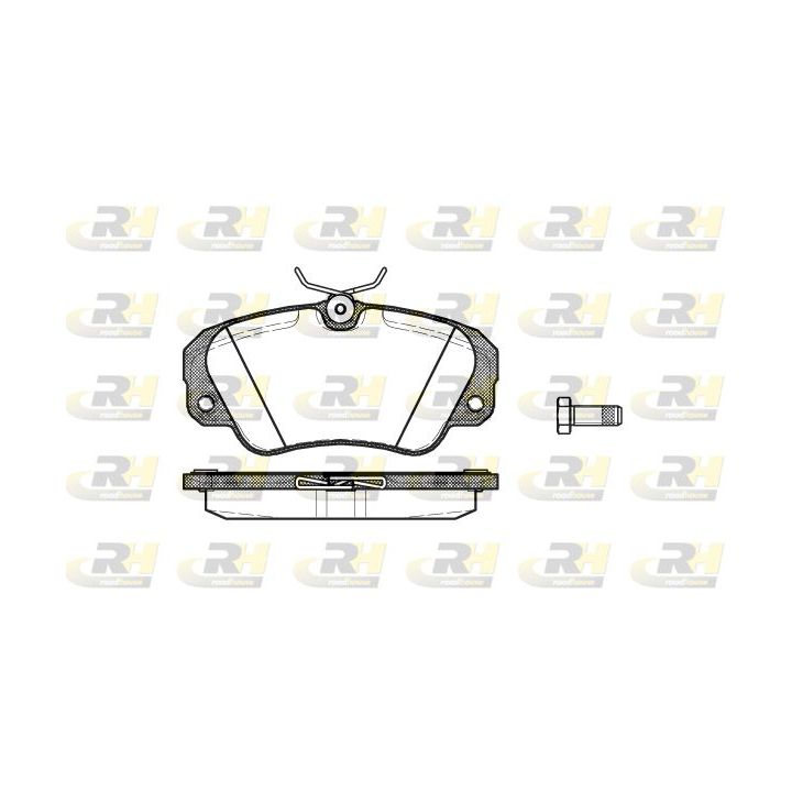 Stabdžių trinkelių rinkinys, diskinis stabdys ROADHOUSE 2382.00