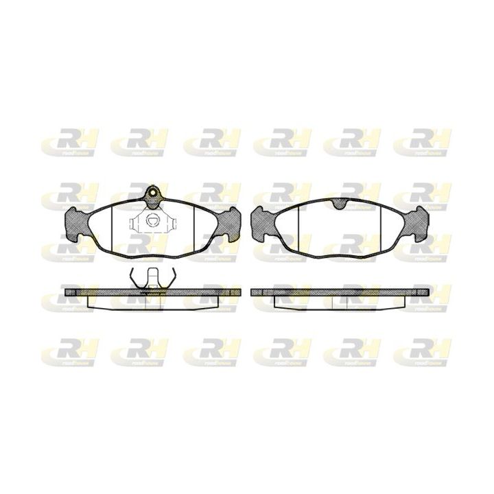 Stabdžių trinkelių rinkinys, diskinis stabdys ROADHOUSE 2393.00