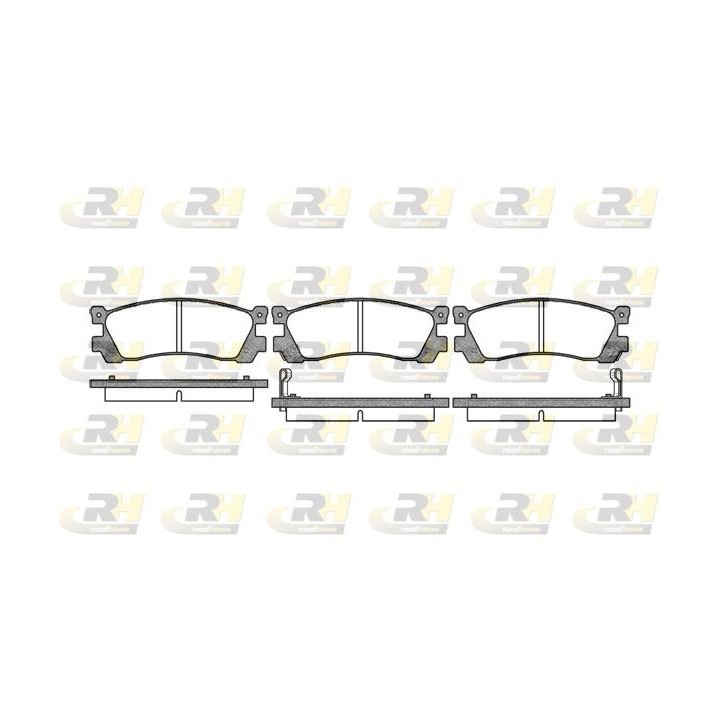 Stabdžių trinkelių rinkinys, diskinis stabdys ROADHOUSE 2399.12