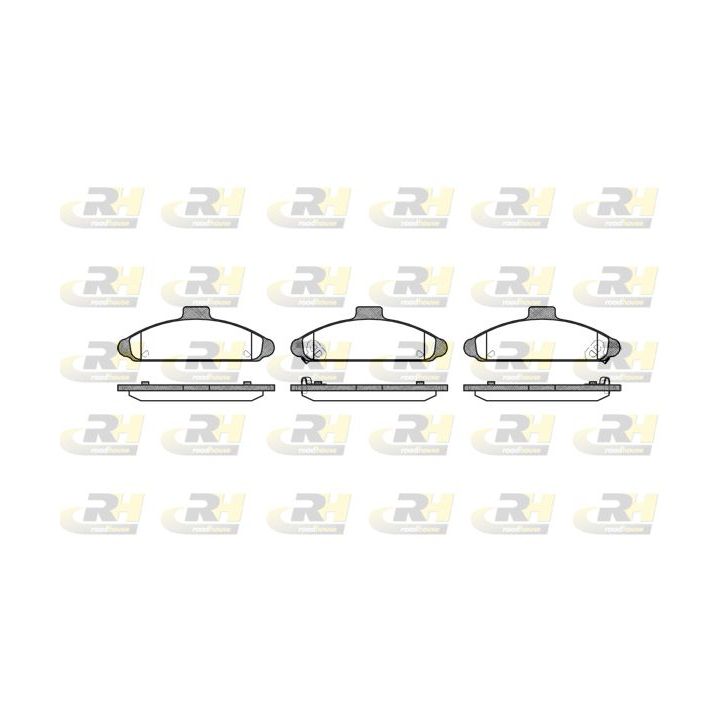 Stabdžių trinkelių rinkinys, diskinis stabdys ROADHOUSE 2404.02