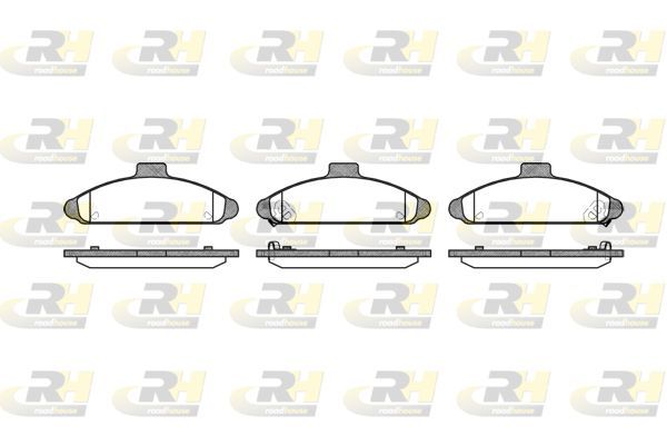 Stabdžių trinkelių rinkinys, diskinis stabdys ROADHOUSE 2404.02