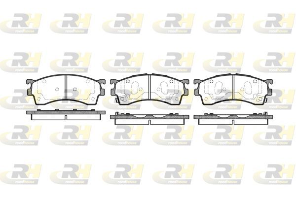 Stabdžių trinkelių rinkinys, diskinis stabdys ROADHOUSE 2415.12