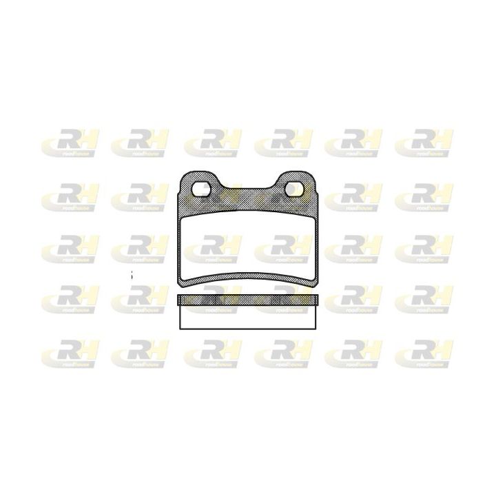 Stabdžių trinkelių rinkinys, diskinis stabdys ROADHOUSE 2417.00