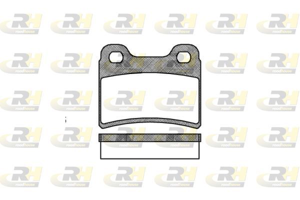 Stabdžių trinkelių rinkinys, diskinis stabdys ROADHOUSE 2417.00